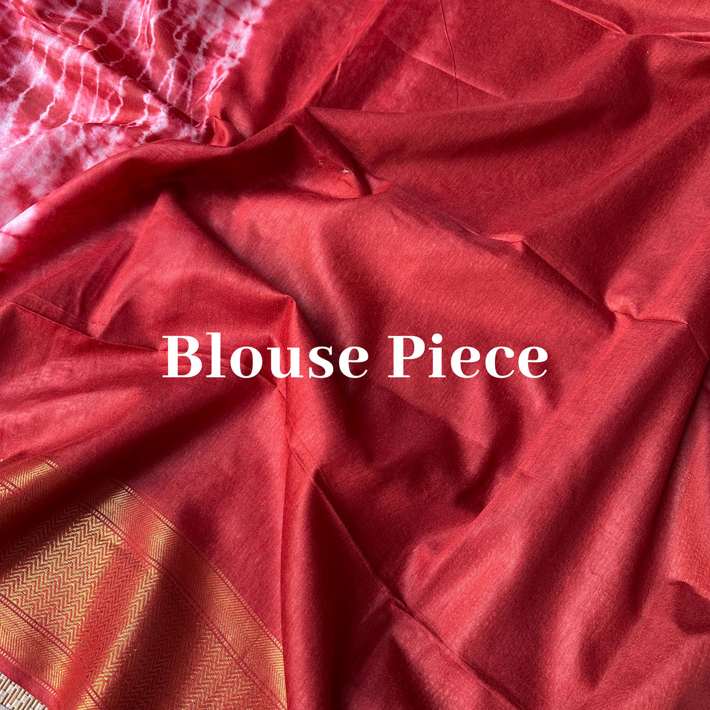 Lipstick Red Bandhani Shibori Cotton Silk Saree