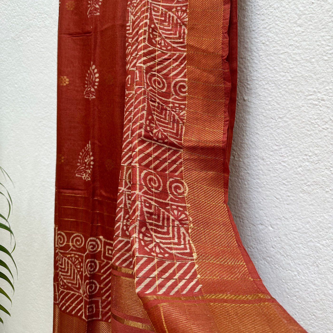 Madhu Malti Handblock Printed Cotton Silk Saree