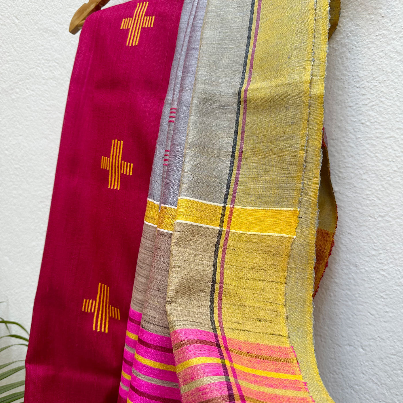Madhu Sarang Handwoven Tussar Dupion Silk Saree