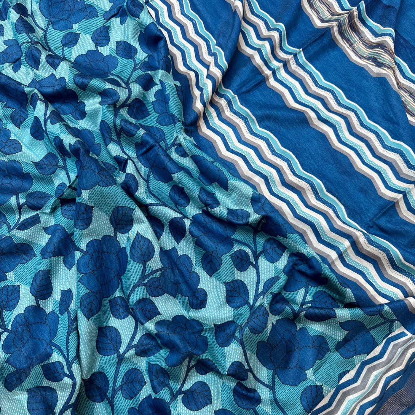 Magnolia Cotton Viscose Printed Saree