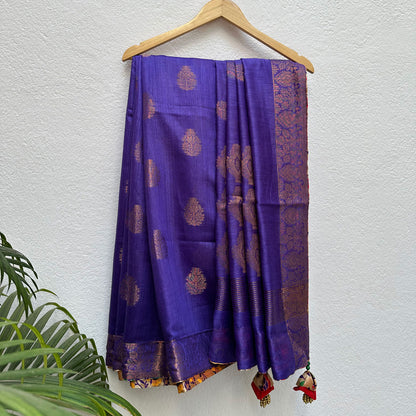 Majestic Tales Pure Tussar Silk Saree