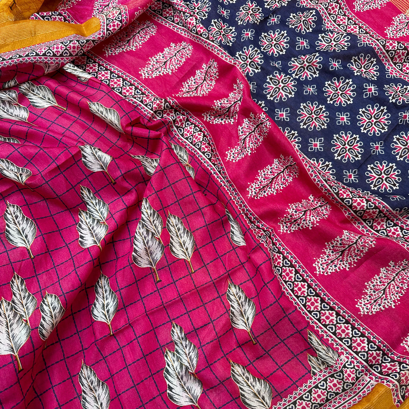 Maple Cotton Viscose Printed Saree