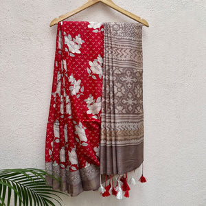 Mars Floral Cotton Silk Printed Saree