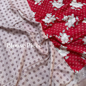Mars Floral Cotton Silk Printed Saree