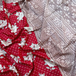 Load image into Gallery viewer, Mars Floral Cotton Silk Printed Saree

