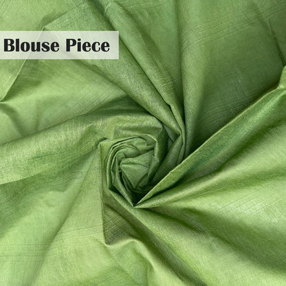 Mehendi Hues Cotton Silk Saree