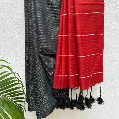 Meteorite Strike Cotton Viscose Silk Saree