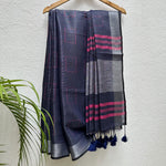 Load image into Gallery viewer, Midnight Lighting Cotton Metallic Saree
