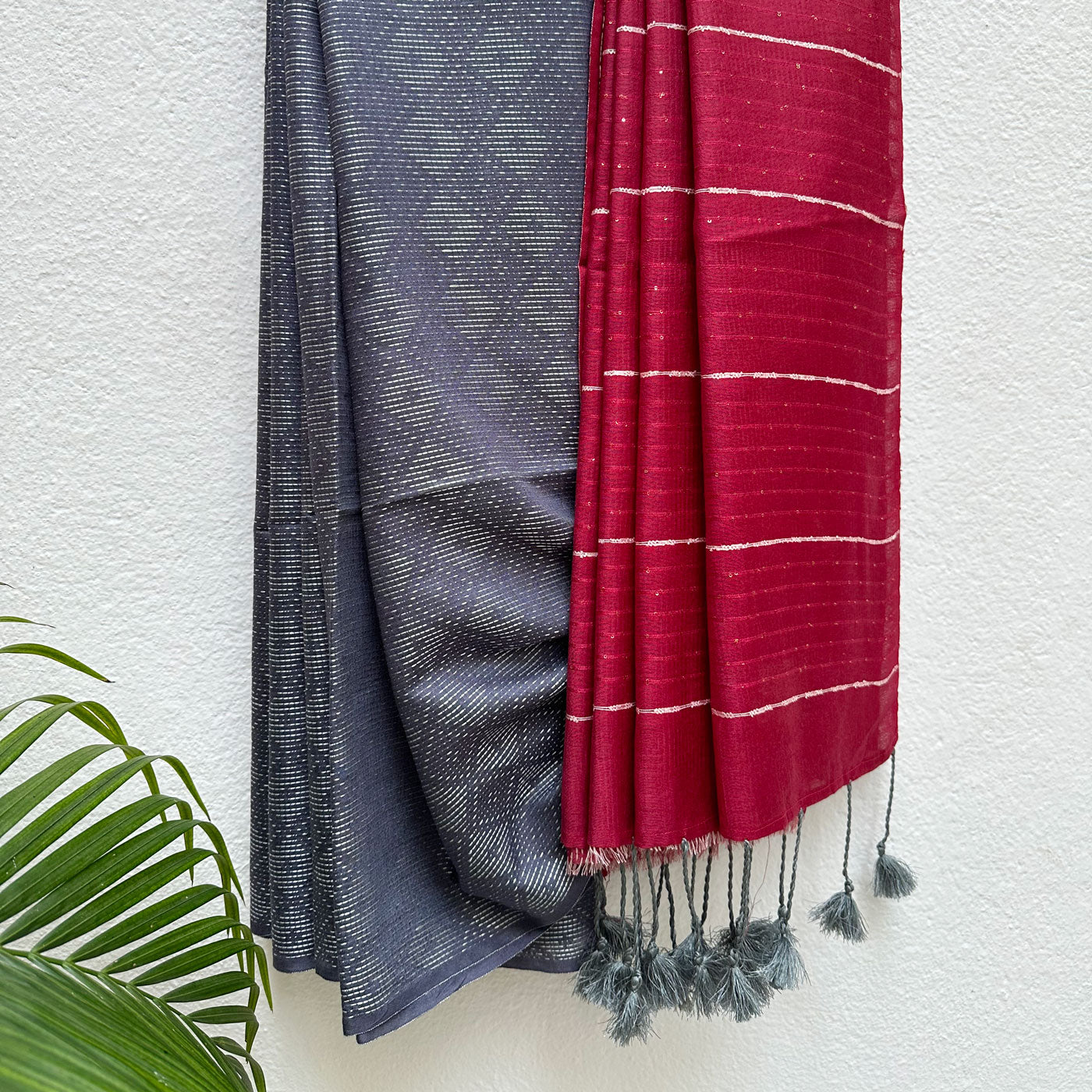 Midnight Sky Cotton Viscose Silk Saree