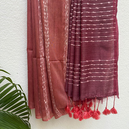 Mineral s Cotton Bamboo Silk Saree