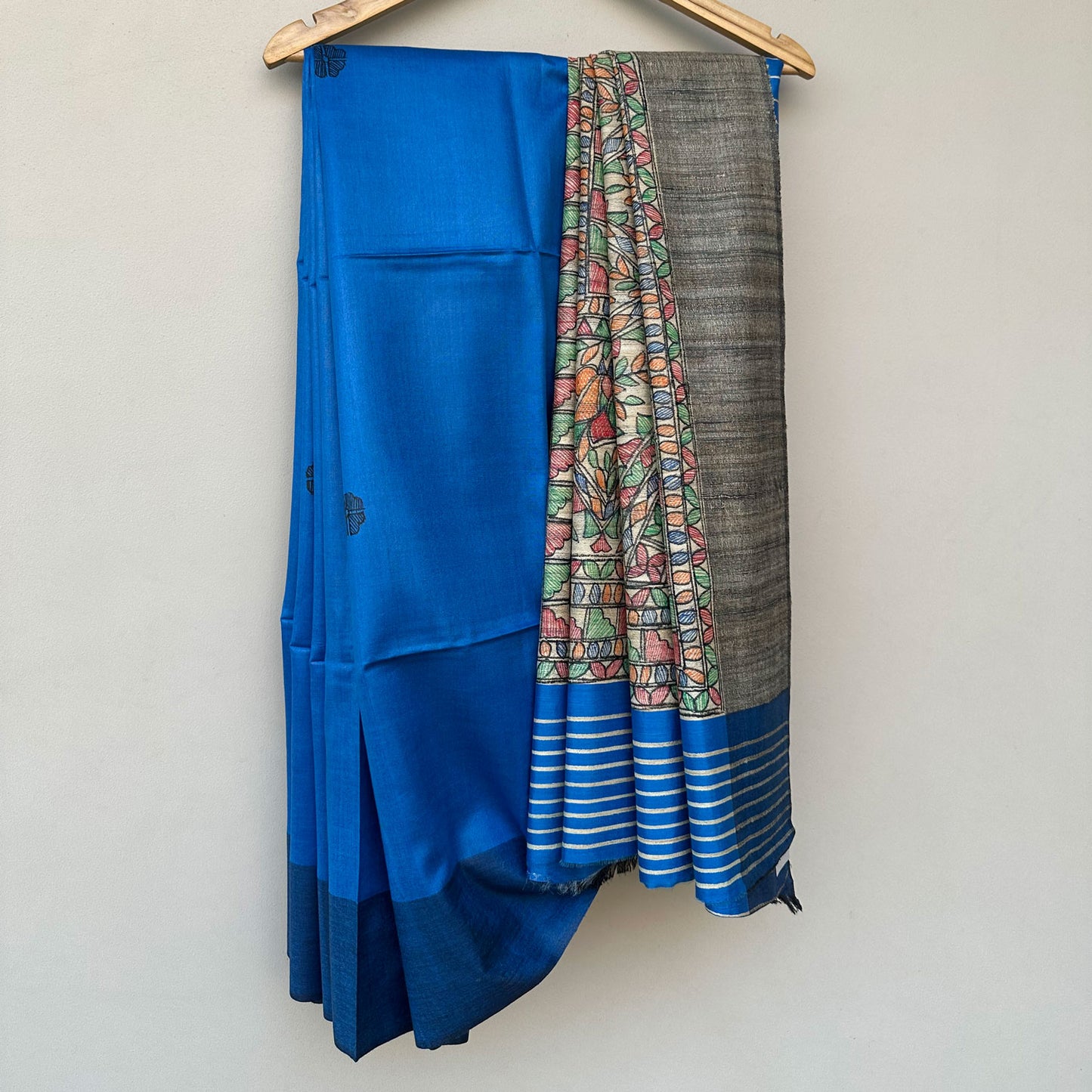 Mithila Handpainted Madhubani Silk Saree