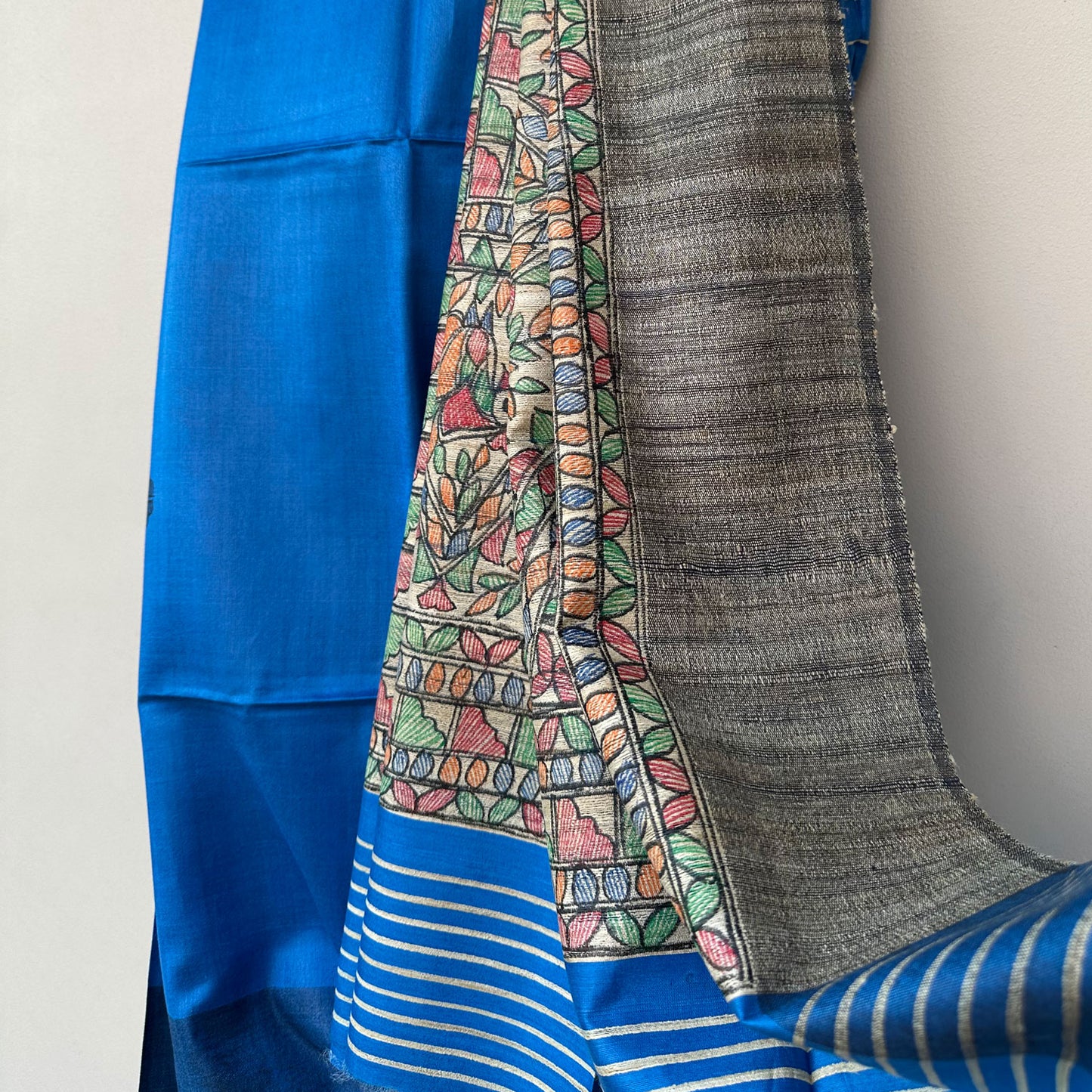 Mithila Handpainted Madhubani Silk Saree