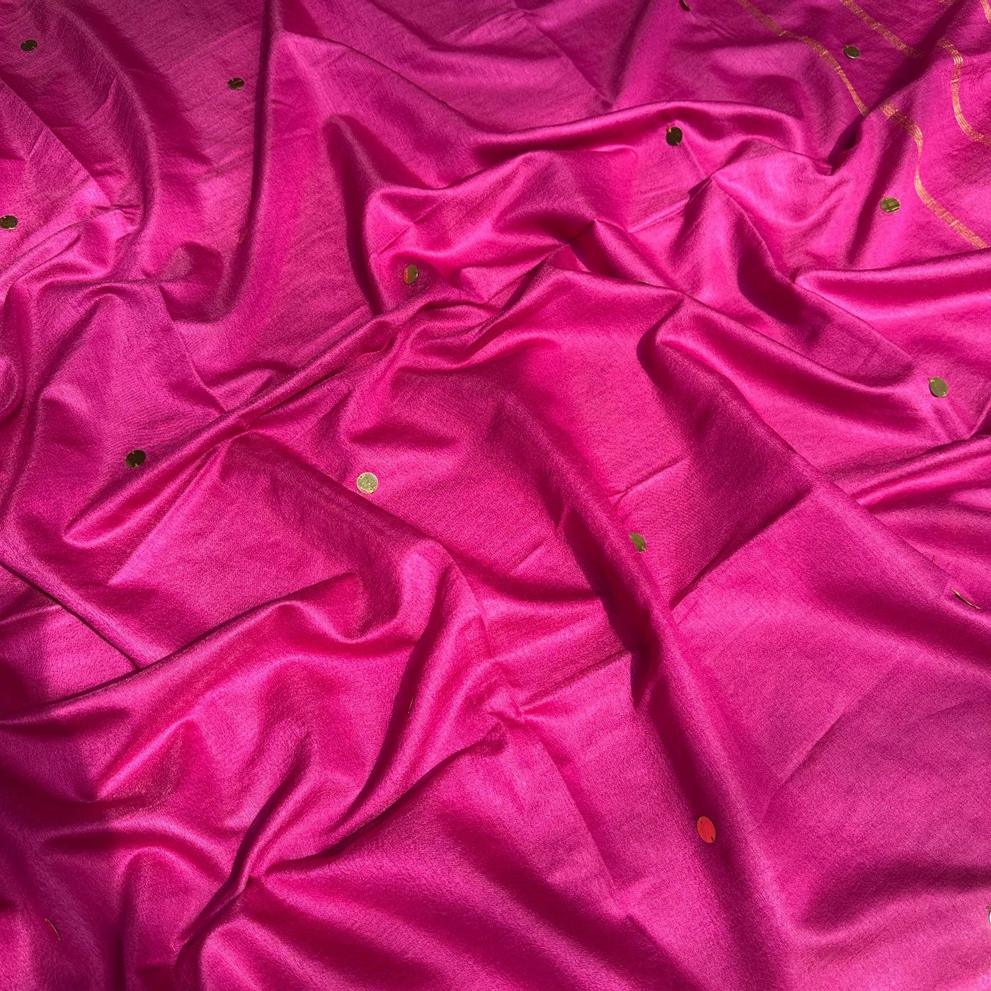 Mitra Taara Cotton Silk Sequins Saree