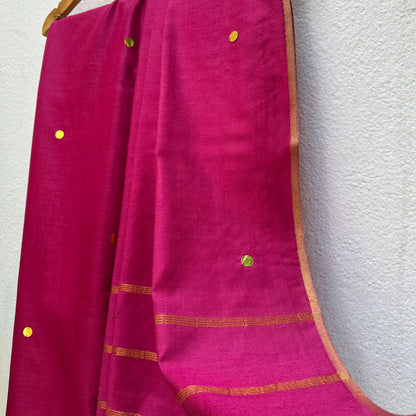 Mitra Taara Cotton Silk Sequins Saree