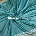 Load image into Gallery viewer, Mogra Handblock Printed Cotton Silk Saree
