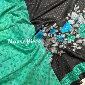 Moonless Night Cotton Silk Printed Saree