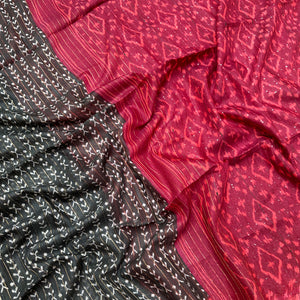 Moonless Night Cotton Viscose Printed Saree