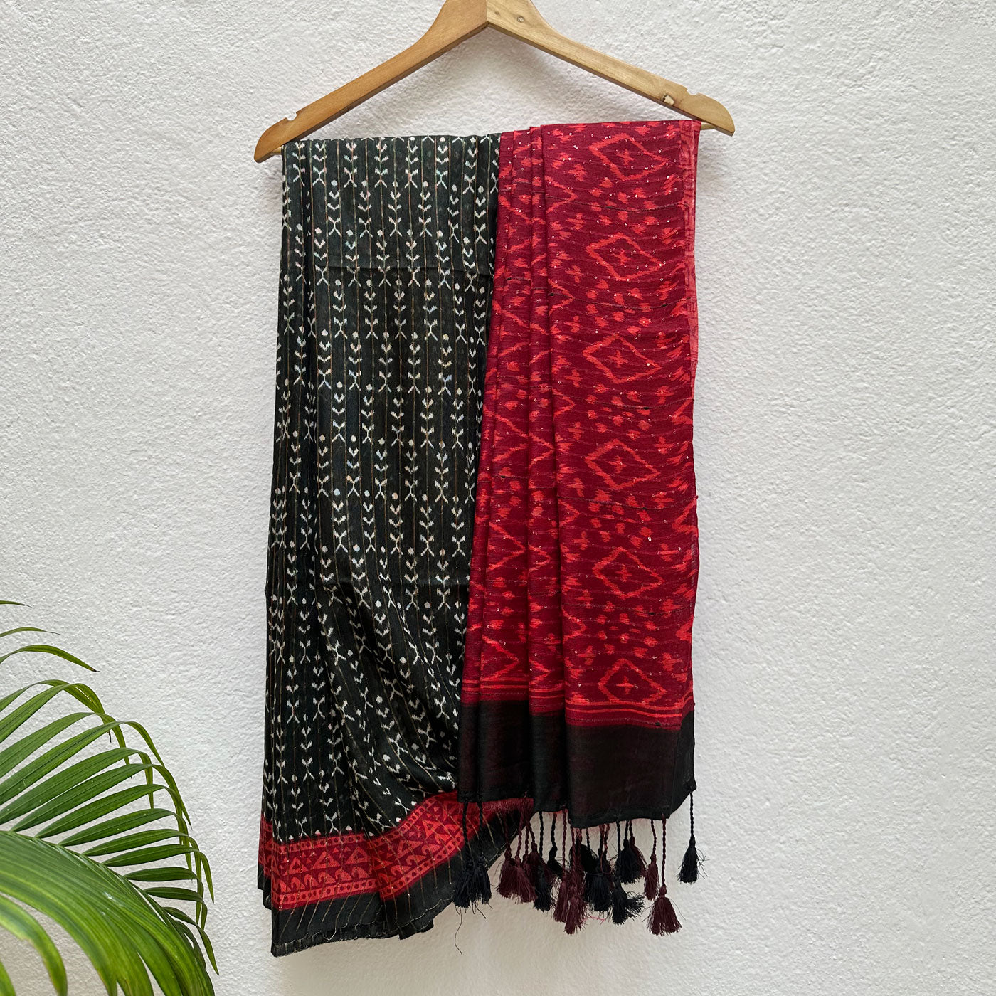 Moonless Night Cotton Viscose Printed Saree