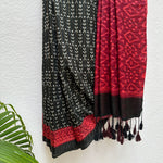 Load image into Gallery viewer, Moonless Night Cotton Viscose Printed Saree
