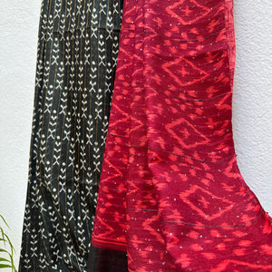 Moonless Night Cotton Viscose Printed Saree