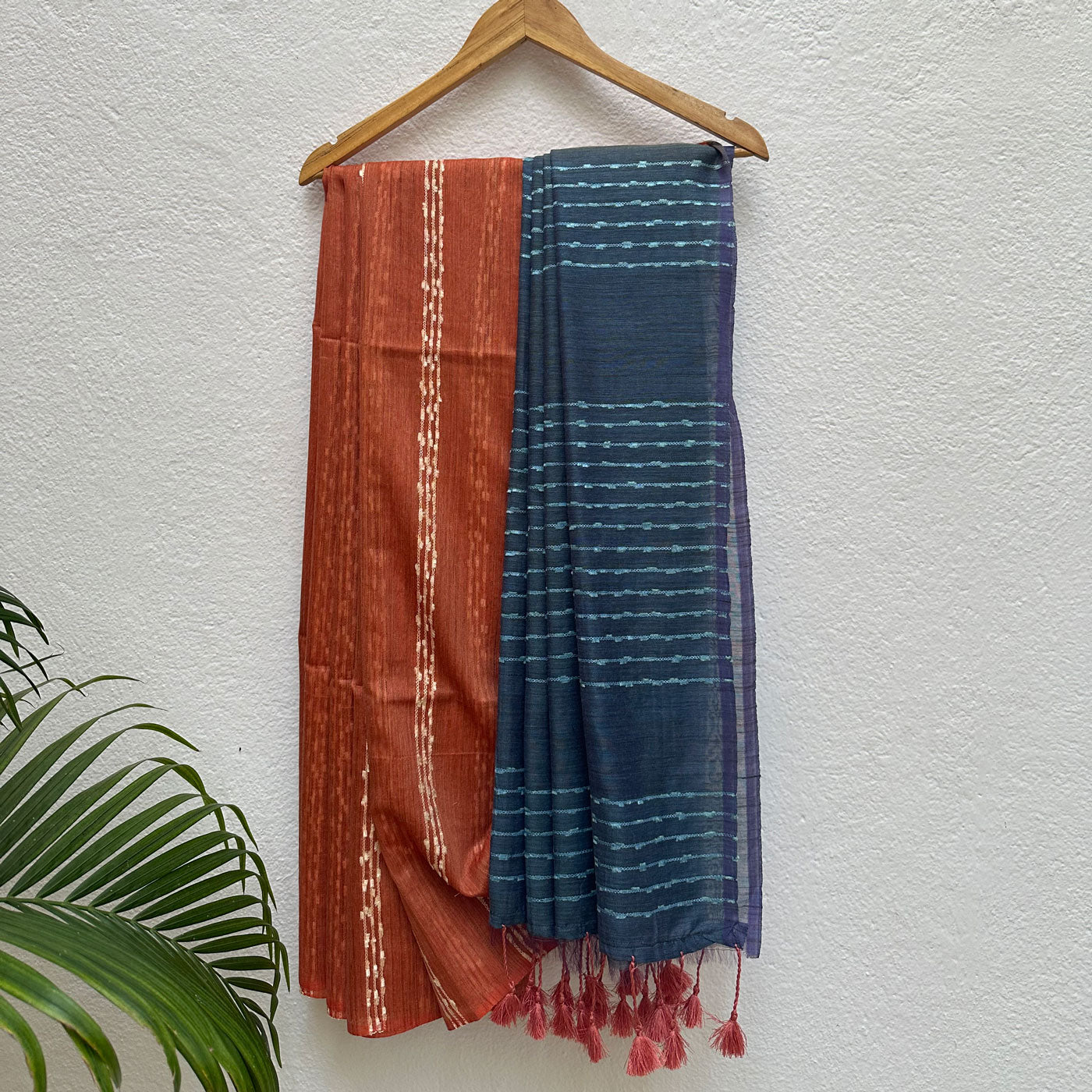 Moonscape Cotton Bamboo Silk Saree