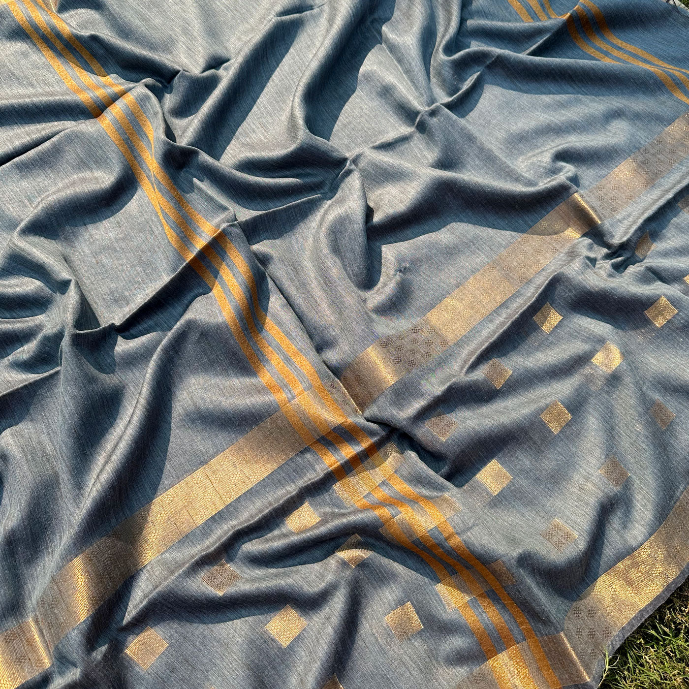 Moonscape Cotton Silk Saree