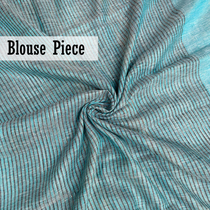Mor Bagh Linen Embroidered Saree
