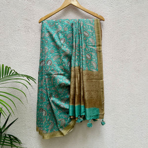 Mrig Printed Chanderi Silk Saree