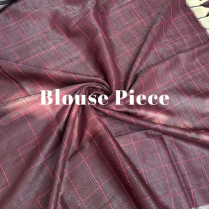 Mulberry Cotton Metallic Saree
