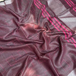 Load image into Gallery viewer, Mulberry Cotton Metallic Saree
