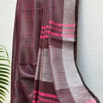 Load image into Gallery viewer, Mulberry Cotton Metallic Saree
