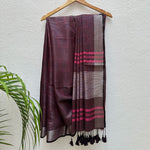 Load image into Gallery viewer, Mulberry Cotton Metallic Saree
