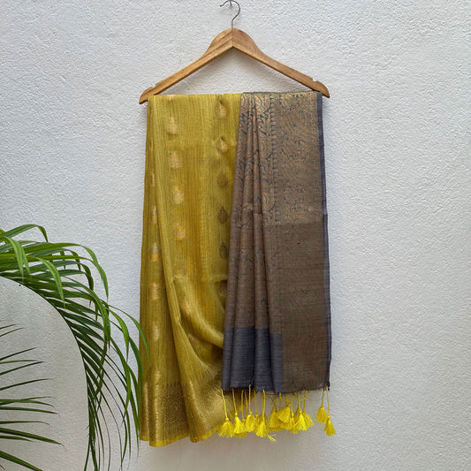Nadia Jacquard Cotton Bamboo Silk Saree