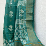 Load image into Gallery viewer, Nargis Handblock Printed Cotton Silk Saree

