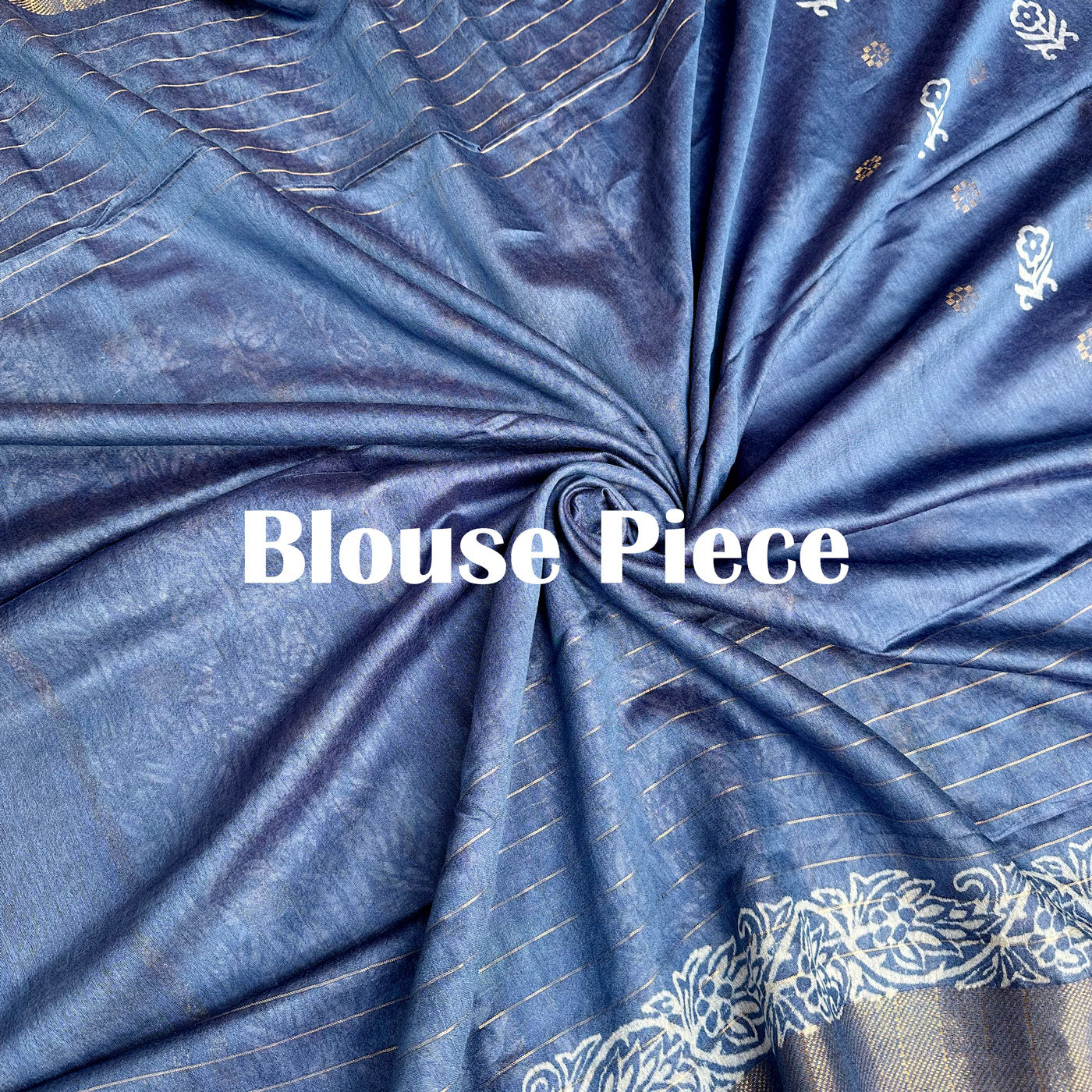 Neelkamal Handblock Printed Cotton Silk Saree