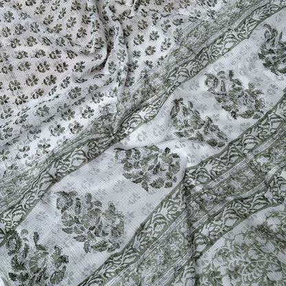 Neerja Handblock Kota Doria Saree
