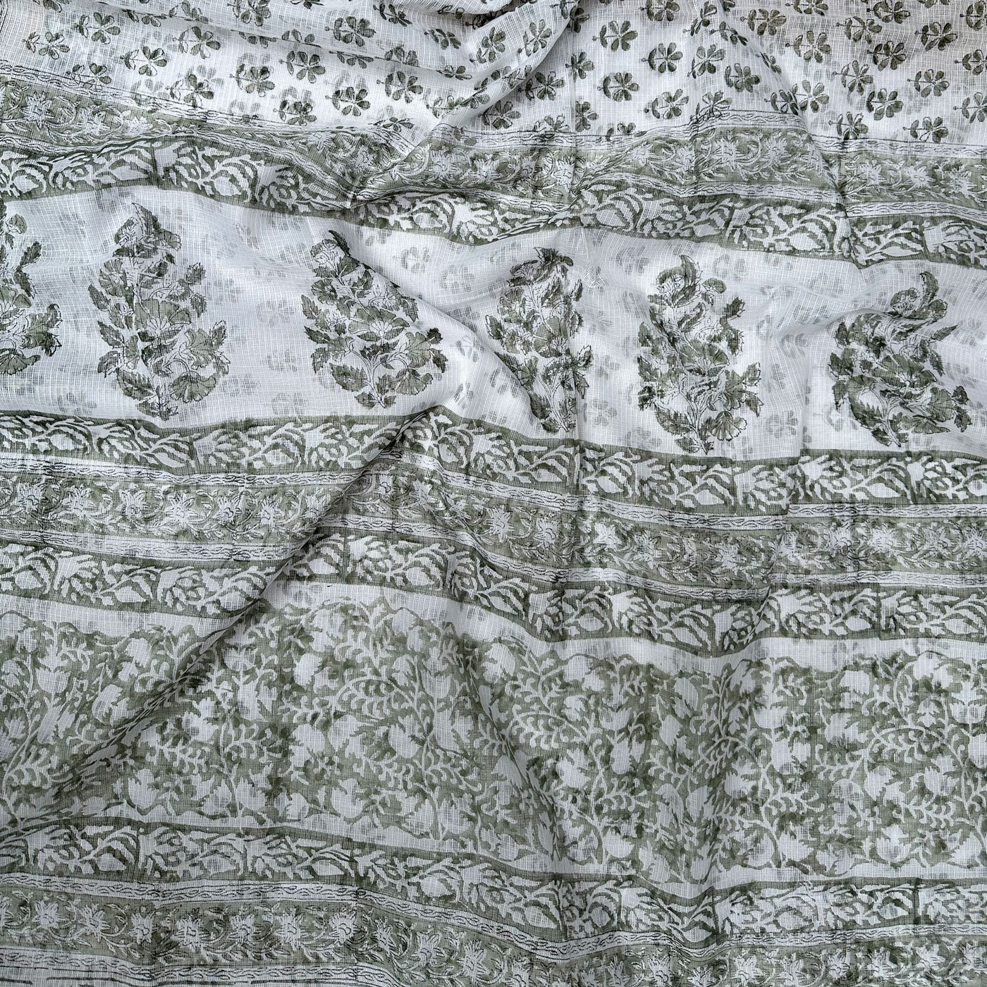 Neerja Handblock Kota Doria Saree