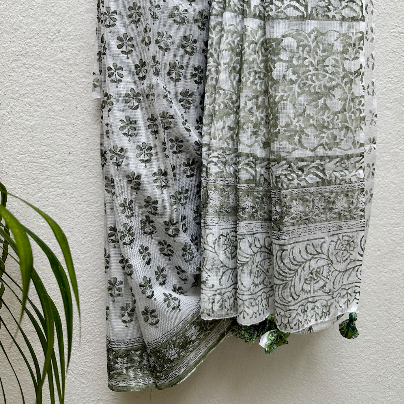 Neerja Handblock Kota Doria Saree