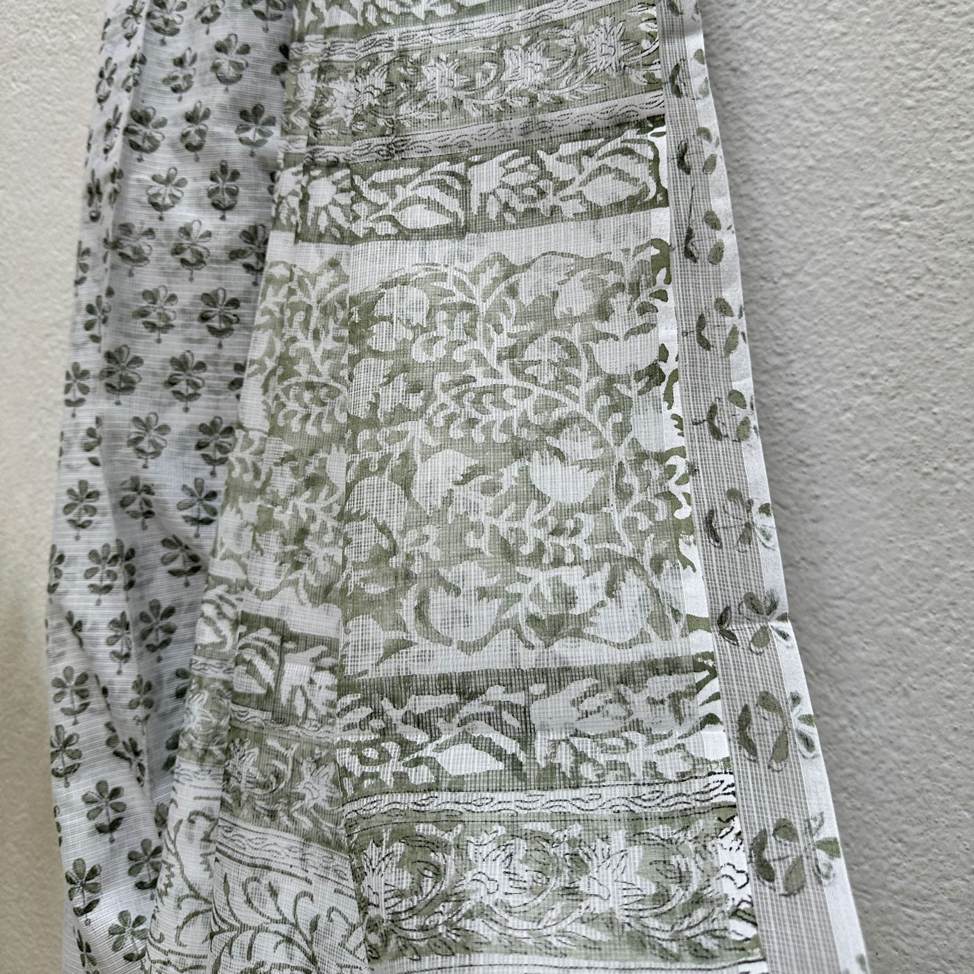 Neerja Handblock Kota Doria Saree