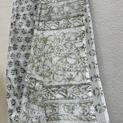 Neerja Handblock Kota Doria Saree
