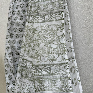Neerja Handblock Kota Doria Saree