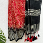 Load image into Gallery viewer, Nightshade Cotton Viscose Sequins Silk Saree
