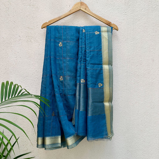 Nirvaan embroidered Chanderi Silk Saree