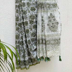 Nishith Handblock Kota Doria Saree