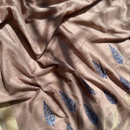 Nivam embroidered Chanderi Silk Saree