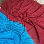 Load image into Gallery viewer, Ocean Blue Cotton Silk Saree
