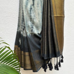 Load image into Gallery viewer, Outer Space Shibori Bandhani Cotton Silk Saree
