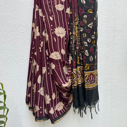 Padma Pichwai Cotton Silk Printed Saree