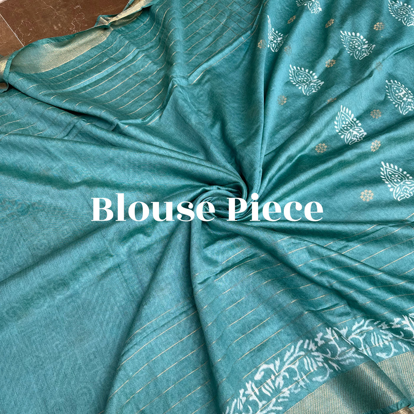 Palaash Handblock Printed Cotton Silk Saree