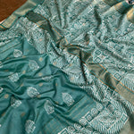 Load image into Gallery viewer, Palaash Handblock Printed Cotton Silk Saree
